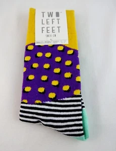 Striped Socks Dots Wild Designs Multi-Colors 2 Sizes Ladies Crew Cotton Blend - Picture 1 of 10