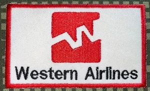 Western Airlines Patch Iron-On/Sew-On New A351 - Picture 1 of 2