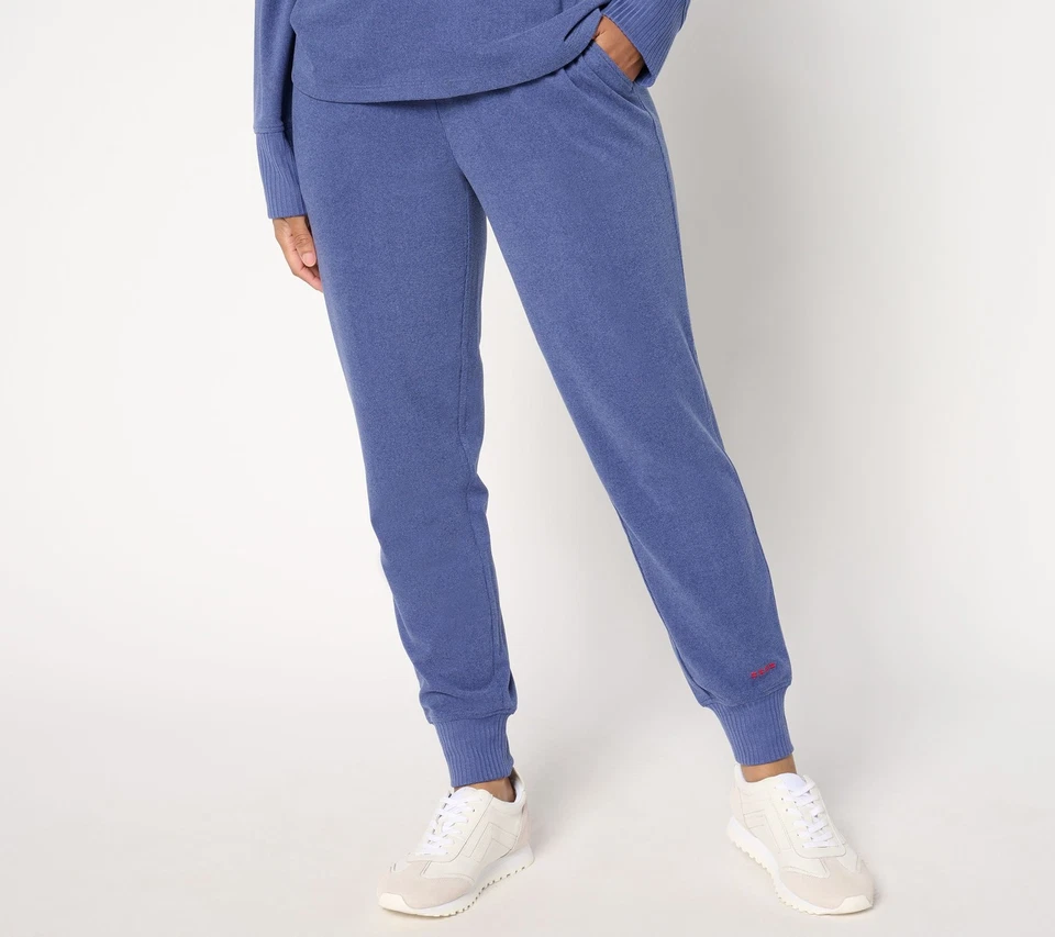 Peace Love World Petite Textured Knit Jogger Indigo XS New - Image 1 of 1