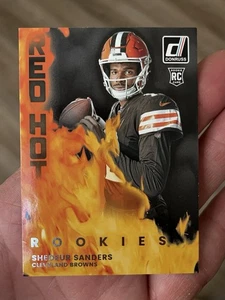 2025 Donruss Football Shedeur Sanders Red Hot Rookies Browns RC #RHR-SDS - Picture 1 of 2