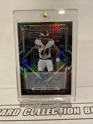 2021 Panini Obsidian - Rookies Kenneth Gainwell #117 Autographs /199 (AU, RC) - Image 1 of 2