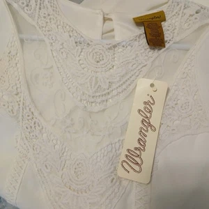 Wrangler Ivory Dress lace embelished size XL NWT - Picture 1 of 3