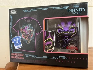 Black Panther Pop & Tee - Funko Pop - Size L -Large - Picture 1 of 6