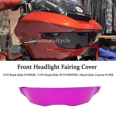 Cubierta protectora de faros púrpura Road Glide ST 2024 para Harley CVO Road Glide FLTRXSE Foto 1 de 4