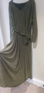 STUNNING FULL GLITTER IN THE STYLE LONG MAXI DRESS PLUS SIZE 20 - Picture 1 of 11