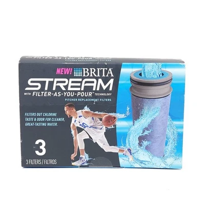 BRITA Stream Pitcher Replacement Water Filters - 3 Pack  - Image 1 of 4
