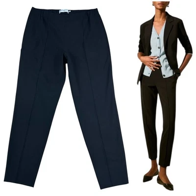 Pantalones de Viaje MM Lafleur Colby Talla 10 Punta Cintura Elástica Bolsillos con Cremallera Oficina Foto 1 de 4