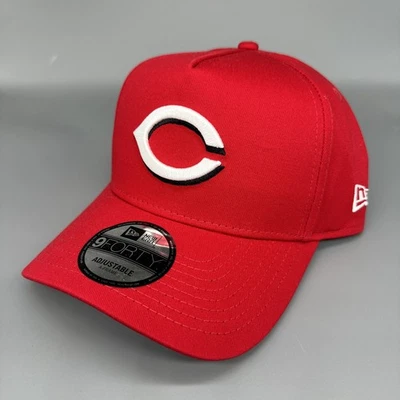 Gorra New Era 9FORTY A-Frame Cincinnati Reds ajustable Snapback roja para hombre ¡NUEVA CON ETIQUETAS! Foto 1 de 4