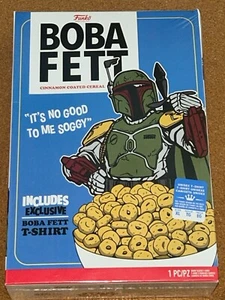 NEW - Funko Star Wars T-Shirt In Cereal Box Boba Fett Cinnamon Size XL Unisex - Picture 1 of 5