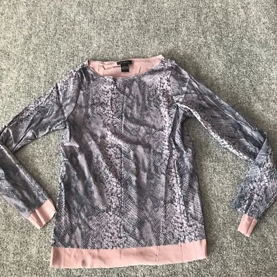 Y2K Top Large Mesh Sheer Cyber Fairy Grunge Rave Snakeskin Purple Layered Shirt - Image 1 of 4