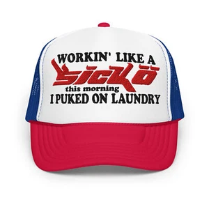 Custom Embroidered Sicko Born From Pain trucker hat - Picture 1 of 3