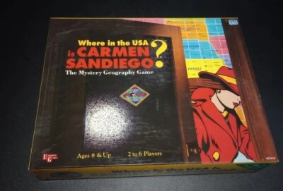 Where in the USA is Carmen Sandiego? The Mystery Geography Board Game 1993  - Image 1 of 4