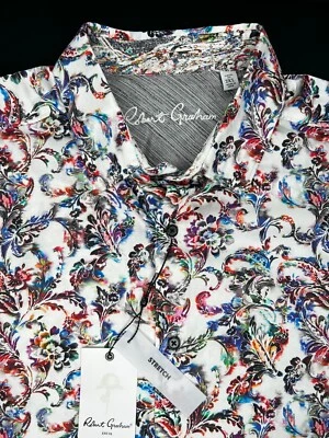 Robert Graham MONSOON Multicolor $198 2XL Classic Fit Short Sleeve NWT XXL - Image 1 of 4