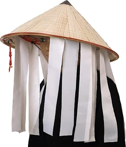 Sombrero de espadachín japonés sombrero samurai anime cosplay sombrero blanco - Imagen 1 de 12
