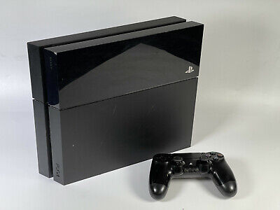 Sony PlayStation 4 PS4 500GB Jet Black Console With Controller Good Condition • 181.59€