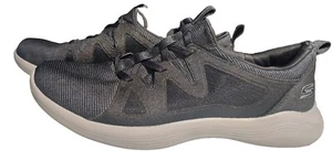 New Skechers Womens Envy Mesh Slip-On Sneakers Comfort Black Size 9.5 - Picture 1 of 8