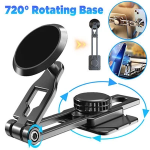 720° Magnetic Car Phone Holder Stand Foldable Dash Mount for Samsung iPhone 14 - Picture 1 of 15