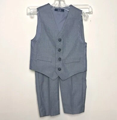 Conjunto de chaleco y pantalón gris para niños pequeños Nautica talla 3T Foto 1 de 4