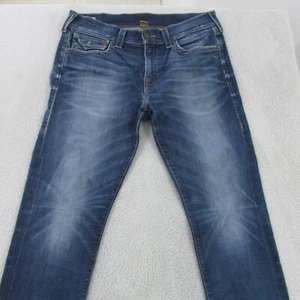 True Religion Jeans Mens W34 L32 Blue Relaxed Slim Denim Geno - Picture 1 of 12