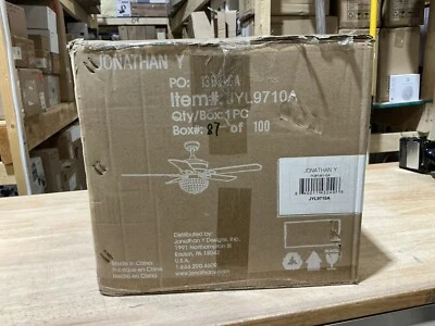 JONATHAN Y Cammy 52 in. Chrome 3-Light Traditional Transitional Iron Ceiling Fan - Image 1 of 4