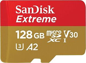 SanDisk 128GB Ultra microSDXC card + SD adapter up to 140 MB/s with A1 App Perfo