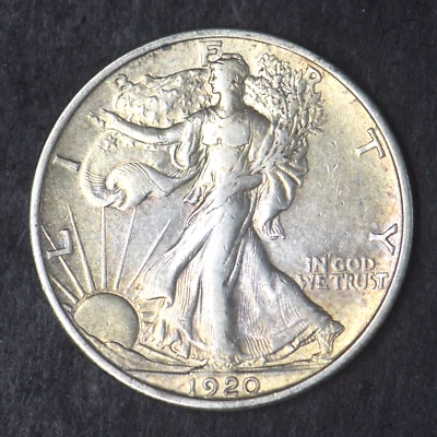1920-P "HIGH GRADE" Walking Liberty Silver Half Dollar 50C - COINGIANTS - - Image 1 of 2