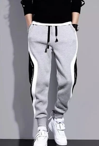 Men's Loose Casual Sport Cool Patchwork Design Running Joggers 2XL - Picture 1 of 12