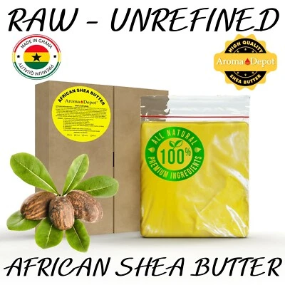 AROMA DEPOT 5 lbs. Raw African Shea Butter Yellow From GHANA Natural UNREFINED Pure Organic
