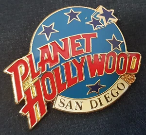 PIN LOGOTIPO CLÁSICO GLOBO AZUL MEDIO ESTRELLAS DE CINE PLANETA HOLLYWOOD ESTADOS UNIDOS SAN DIEGO LOGOTIPO - Imagen 1 de 1