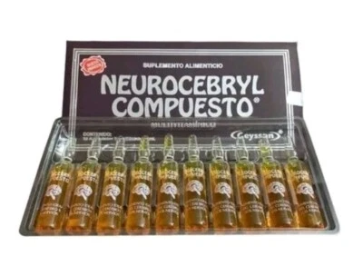 Neurocebryl Compuesto, Powerful Nervous System support 10 Vials. Free Shipping! - Image 1 of 2