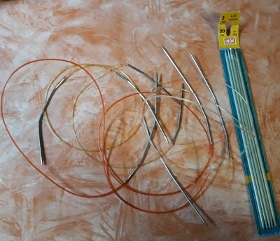 4 + 1  Angebotspaket Rundstricknadel stricken Stricknadel  PERL INOX Wolle  - Bild 1 von 4