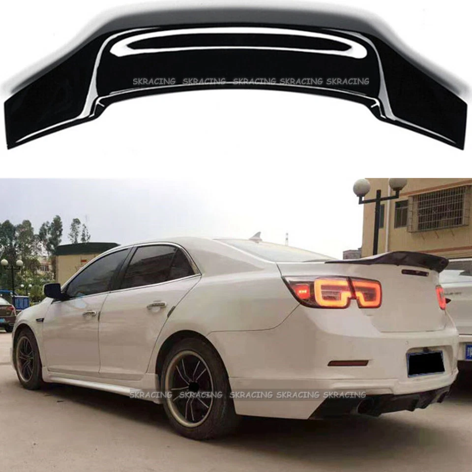 Alerón trasero DuckBill HighKick negro brillante para Chevrolet Malibu 13-15 Foto 1 de 4
