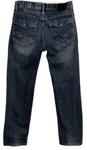 Street Rules Jeans Blue 5 Pocket Studs Skater Street Grunge Sz 18 (29 X 29.5) - Picture 1 of 15