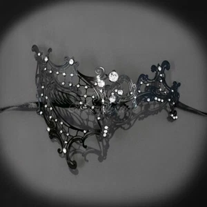 Phantom Metal Masquerade Mask M7131 - Picture 1 of 16