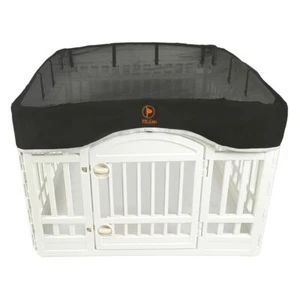 Dog Playpen Mesh Top Cover, Fits 36 Inch 4 Panels Regular Square Plastic Exer... - Picture 1 of 7