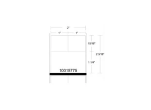 Open Box Zebra Genuine 8000D Lab 2x2.188in DT 12-Pack BarCode Label 10015775 - Picture 1 of 1