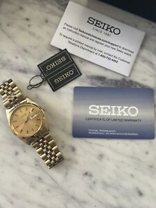 Seiko SGF206 ‘Datejust’ Gold Watch UK
