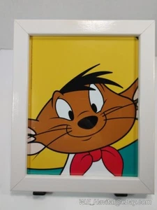 Vintage 1998 Looney Tunes Speedy Face #WB024 gerahmter Wandaufhänger Druck - 12 Zoll x 10 SELTEN! - Bild 1 von 6