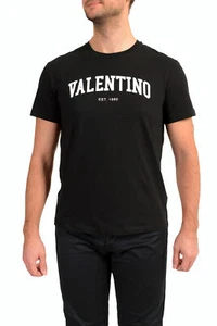 Valentino Herren schwarz 2V3MG13D964 Logo Druck Rundhalsausschnitt kurzärmlig T-Shirt - Bild 1 von 6