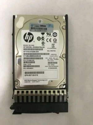 HP C8S59A 730703-001 MSA 900GB Ent 6Gb/s 10K RPM SAS 2.5 in DP HP HDD Hard Drive - Image 1 of 4