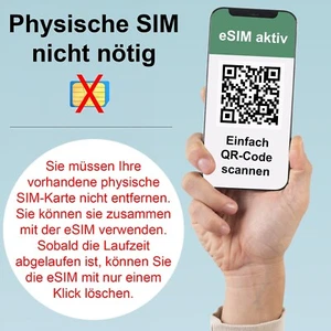 eSIM Karte Türkei – Nur Internet – Ohne Vertrag | Travel Sim - 5G - Bild 1 von 1