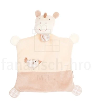 Beauty Baby Schmusetuch Pferd Pony Kuscheltuch mit Rassel Beige Vogel Müller