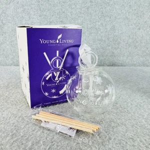 Young Living Glass Diffuser Christmas Ornament w 3 Sticks for Essential Oils - Picture 1 of 9