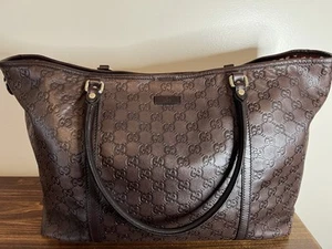 PRELOVED GUCCI GUCCISSIMA JOY LG LEATHER AUTHENIC TOTE BAG - Picture 1 of 15