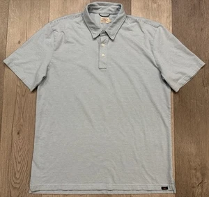 Faherty Herren blau-weiß gestreiftes Bewegung Piqué Polo - XL - Bild 1 von 5