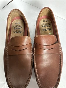 Zapato Mocasín Florsheim 9.5 Penny Cuero Marrón - Imagen 1 de 16