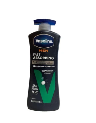 Vaseline Men Healing Moisture Fast Absorbing Body Lotion 20.3 Fl Oz Non Greasy - Image 1 of 2
