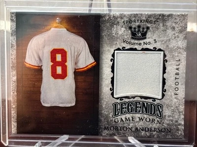 Morton Anderson 2021 Sportkings Volume 3 Legends Memorabilia Game Worn Relic - Image 1 of 3