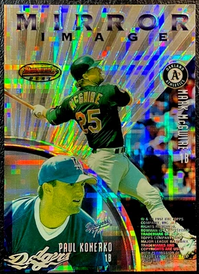 1997 Bowman's Best McGwire Konerko Palmeiro Helton Atomic Refractor Mirror Image - Image 1 of 2