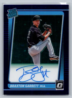 2021 Donruss Optic Purple Braxton Garrett Auto /99 #RRS-BG - Image 1 of 2
